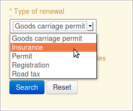 Select the document type