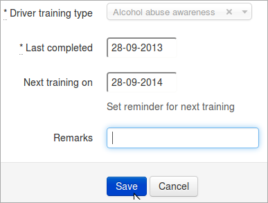 Driver training