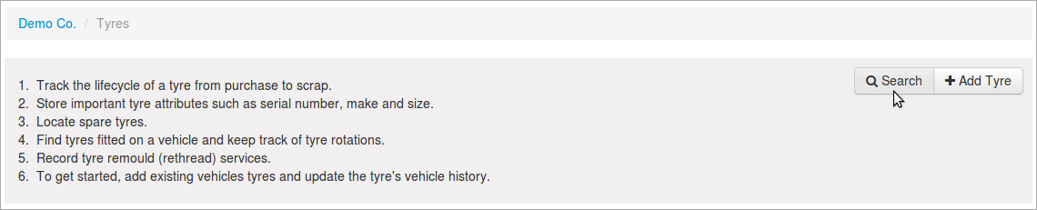 Selecting tyres