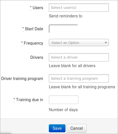 Details for the next training